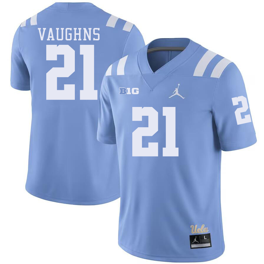 UCLA Bruins #21 JonJon Vaughns Big 10 Conference College Football Jerseys Stitched Sale-Power Blue